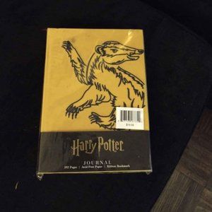 Harry Potter Hufflepuff Badger Velvet Journal NWT